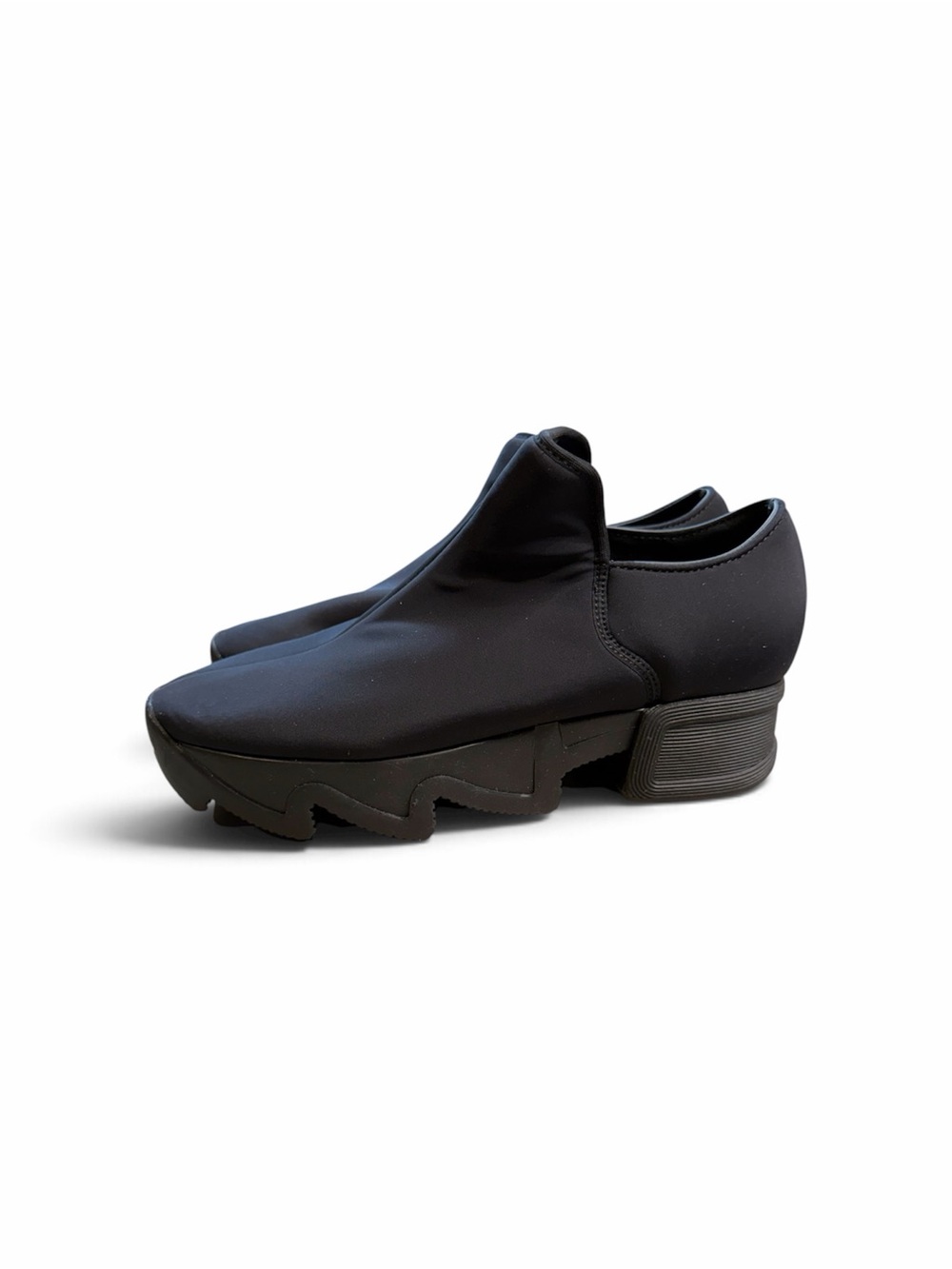 iRi NYC WES Black Neoprene Streetwear Sneakers Unisex Size EU 39 US W9 S6